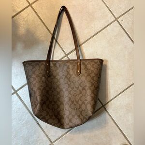 Brown Coach Tote Bag